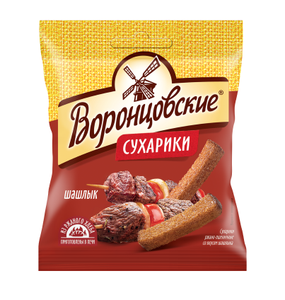 Сухарики со вкусом шашлыка